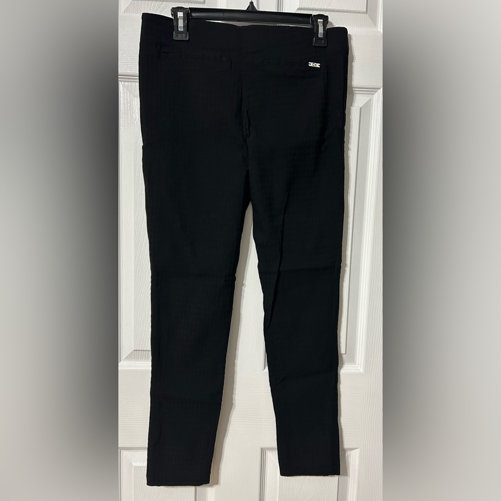 Calvin Klein Black Embossed Checkered Pattern Ele… - image 3